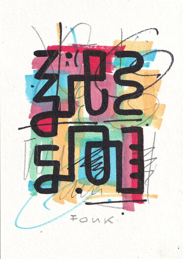 Lignes, œuvre originale de Fonk