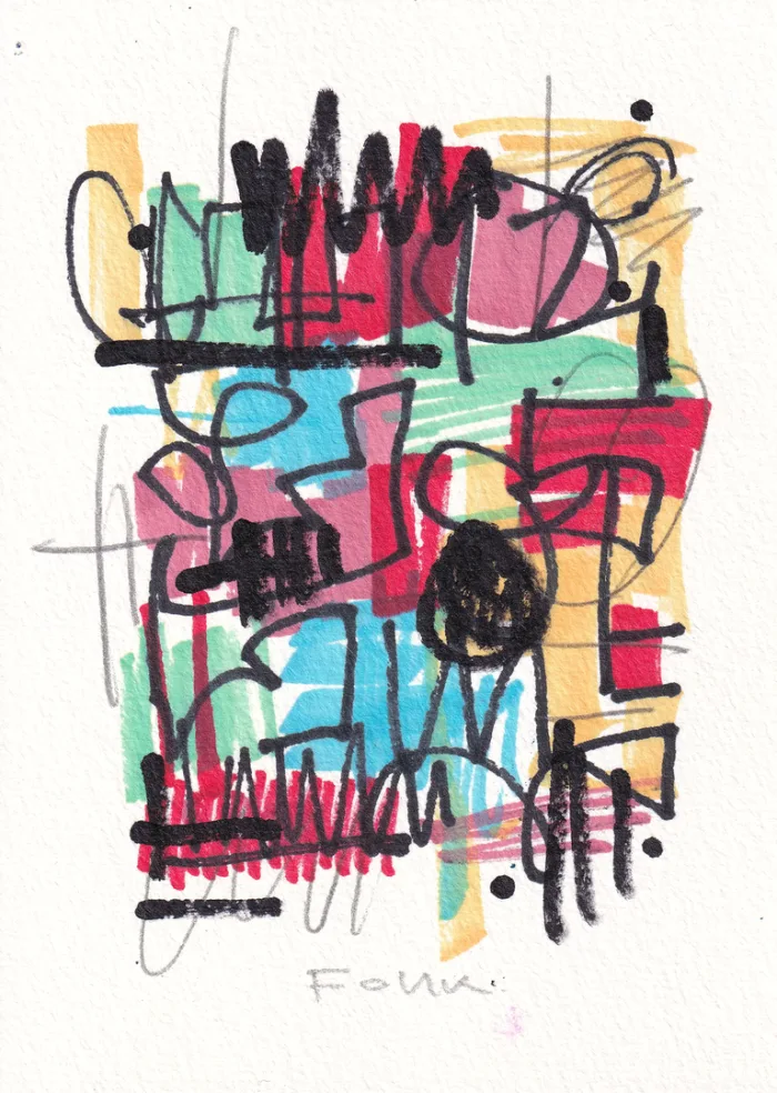 Carte K, œuvre originale de Fonk