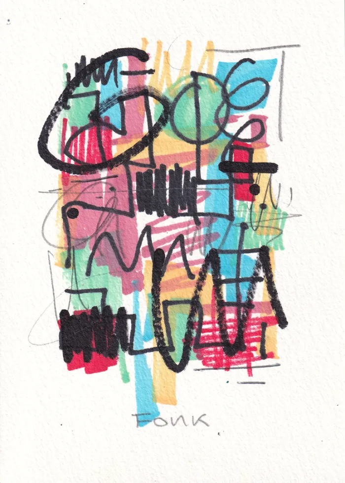 Carte N, œuvre originale de Fonk