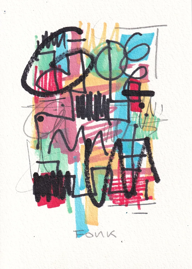 Carte N, œuvre originale de Fonk