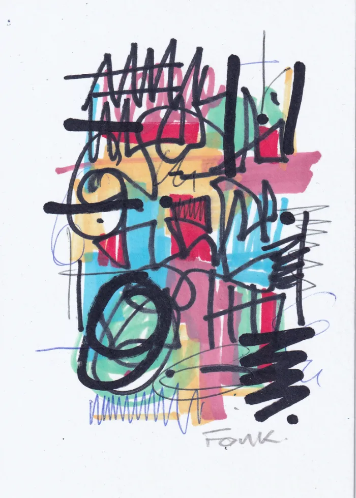 Carte T, œuvre originale de Fonk