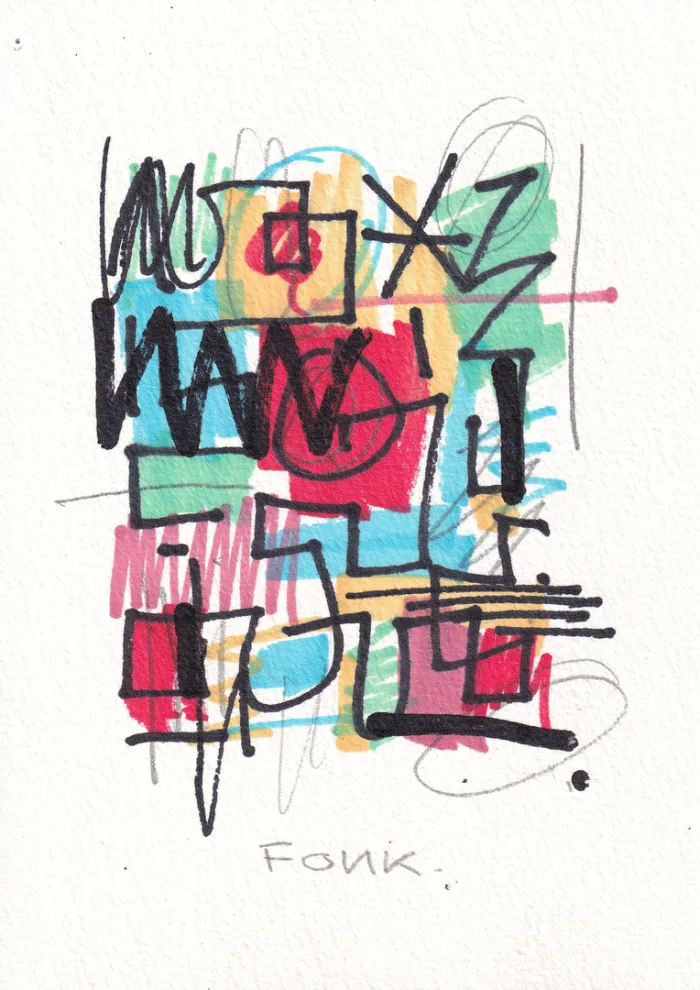 Carte Y, œuvre originale de Fonk